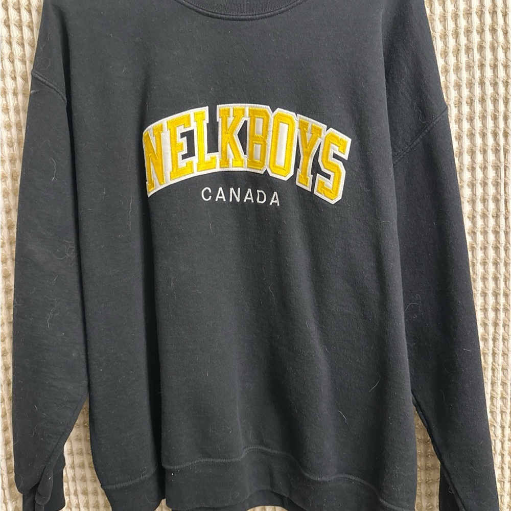 Nelkboys Black Crewneck Sweater